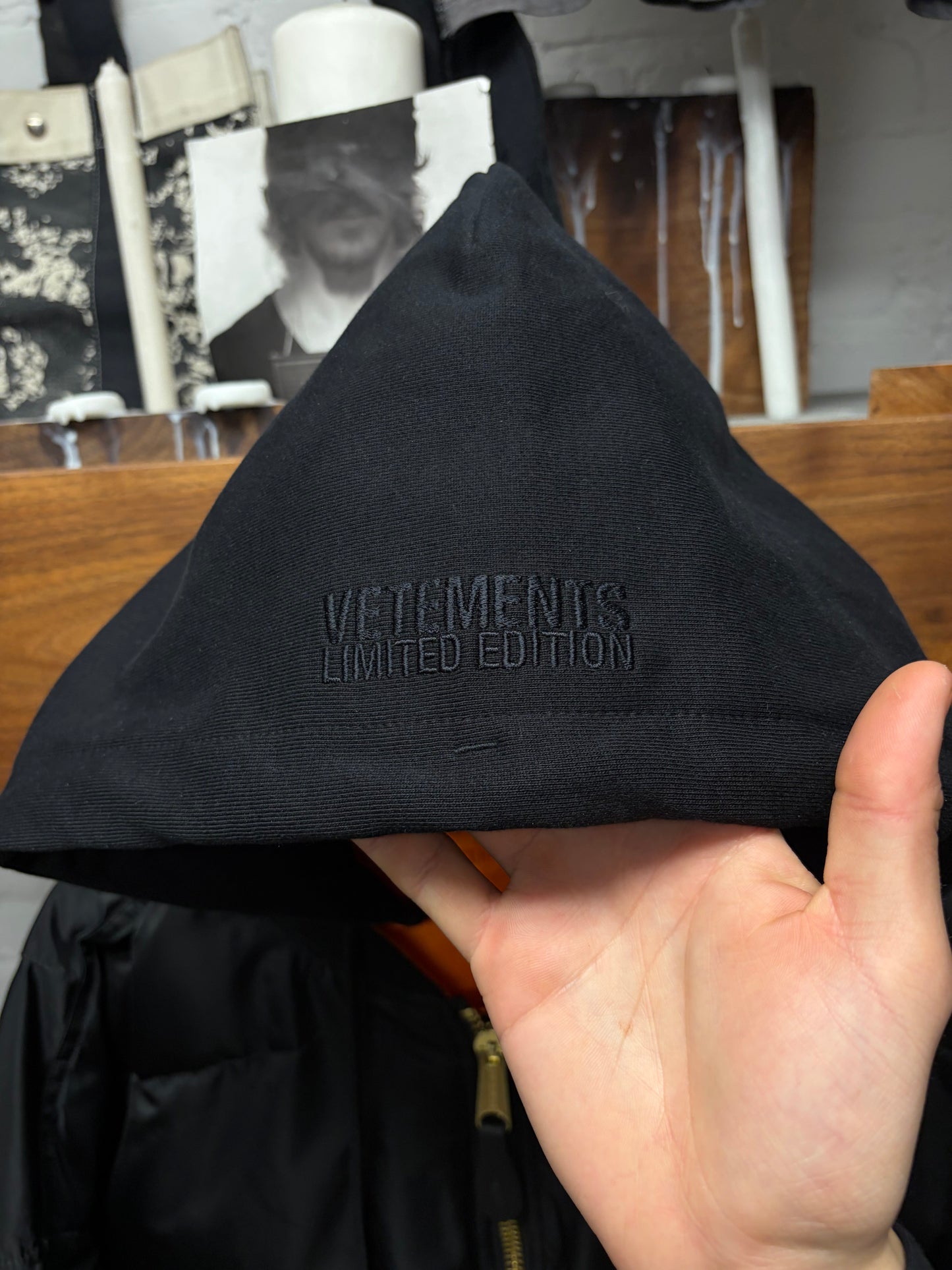 Vetements x Alpha Industries Reversible Hooded Black MA-1 Bomber Jacket