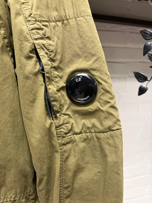 C.P. Company Military Green Cotton Zip-Up Field Jacket