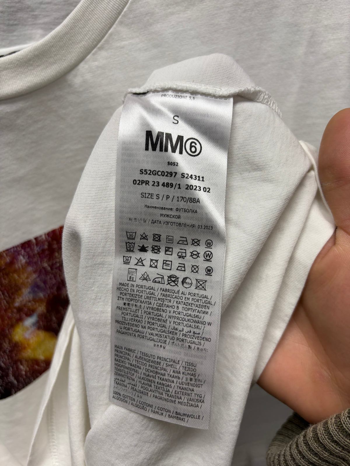 SS2023 Maison Margiela ‘Numbers Logo’ White Photo T-Shirt