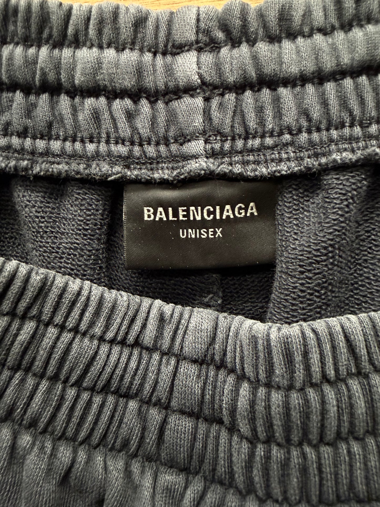 SS2024 Balenciaga ‘Offshore’ Faded Black Wide Leg Sweatpants