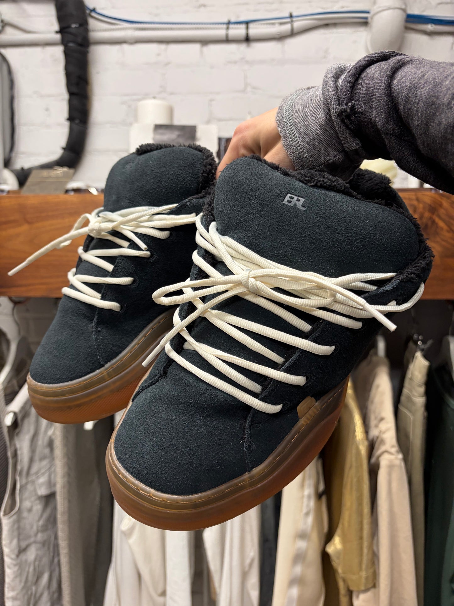 ERL ‘Black Vamp’ Oversized Skate Sneakers