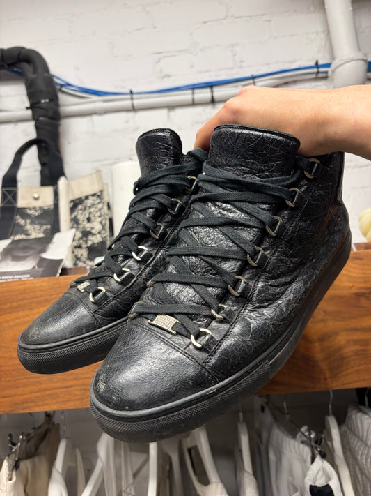 Balenciaga Triple Black ‘Arena’ High Top Sneakers