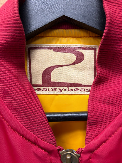 Beauty:Beast Red/Yellow Liner Bomber Jacket