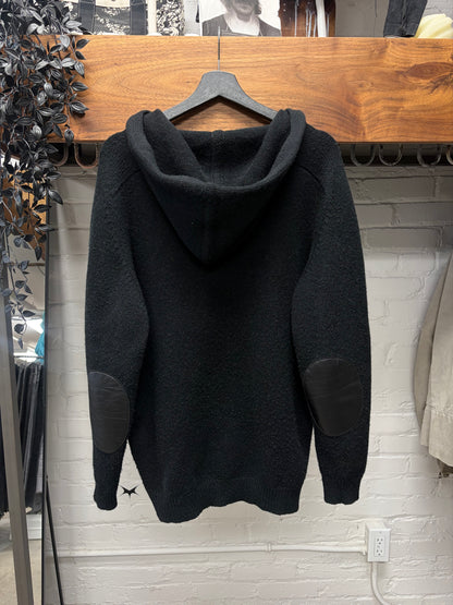 2013 Saint Laurent by Hedi Slimane ‘Baja’ Pierced Wool Hooded Cardigan