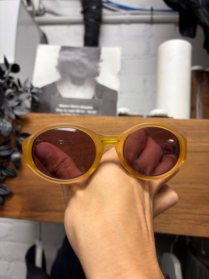 Jean Paul Gaultier Yellow/Silver  Oval Shape Sunglasses