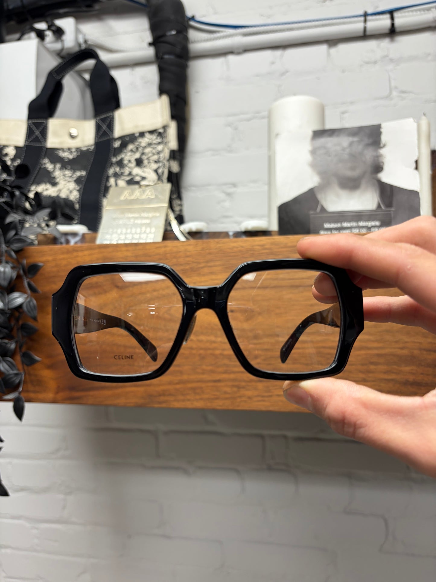 Celine ‘CL50131F’ Square Shape Boxy Black Optical Glasses