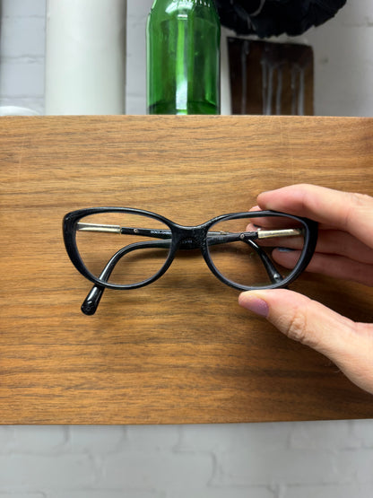 Dolce and Gabbana Black Cat Eye Prescription Glasses