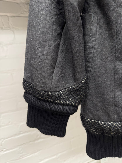 AW2009 Undercover Layered Wool Collar Hybrid Blazer