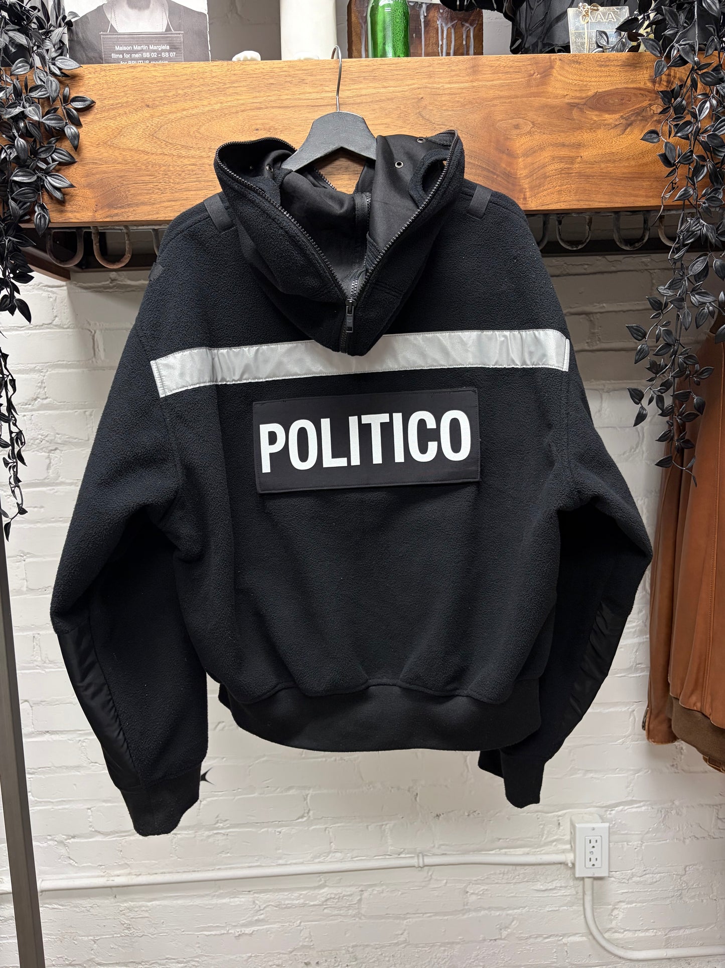 Project G/R ‘Politico’ Black Fleece Gimp Full Zip Hoodie