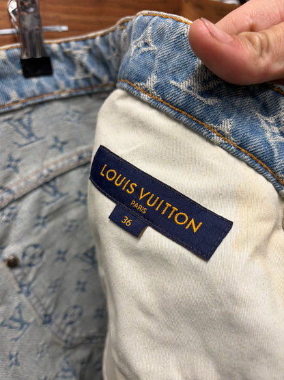 SS2022 Louis Vuitton by Virgil Abloh ‘Graffiti’ Monogram Blue Denim