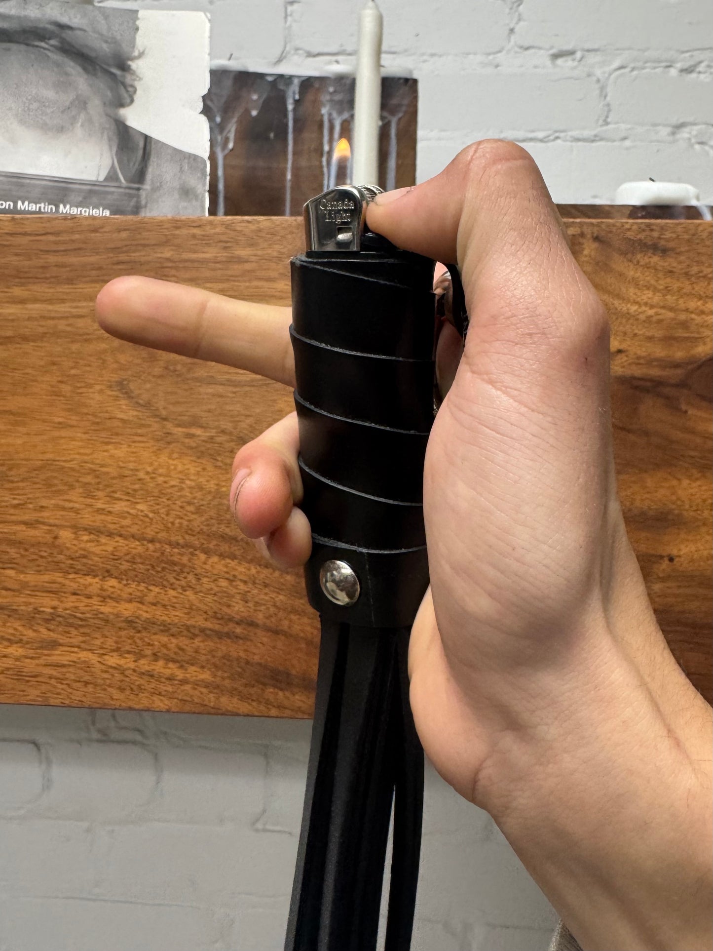 1/16 Vetements Leather ‘Flogger’ Dominatrix Whip Lighter Holder