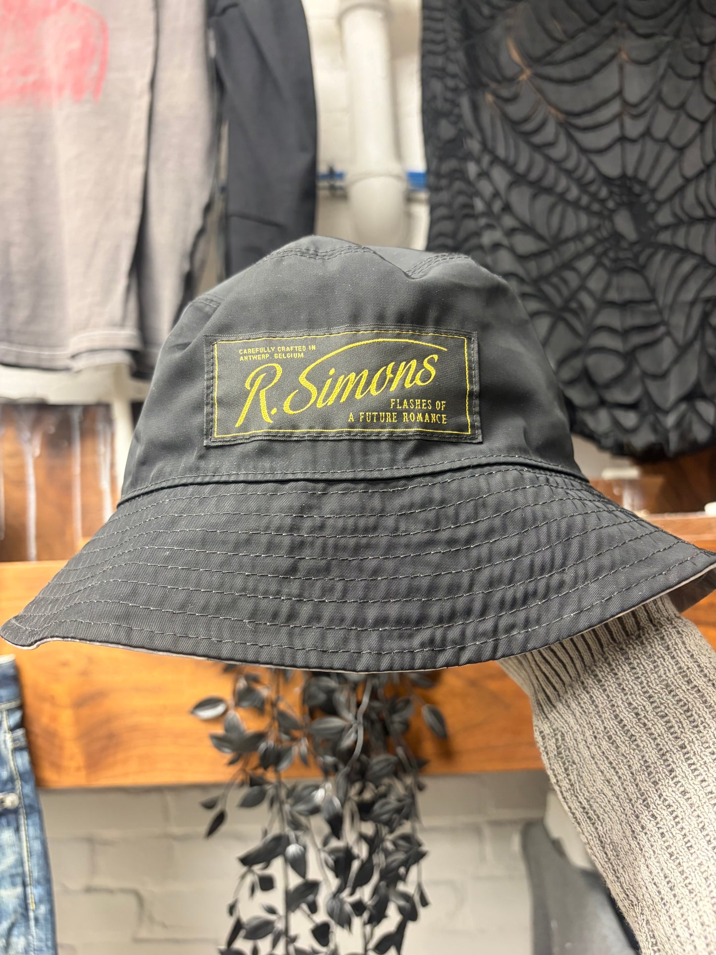 Raf Simons Reversible Tye Dye/Black Bucket Hat