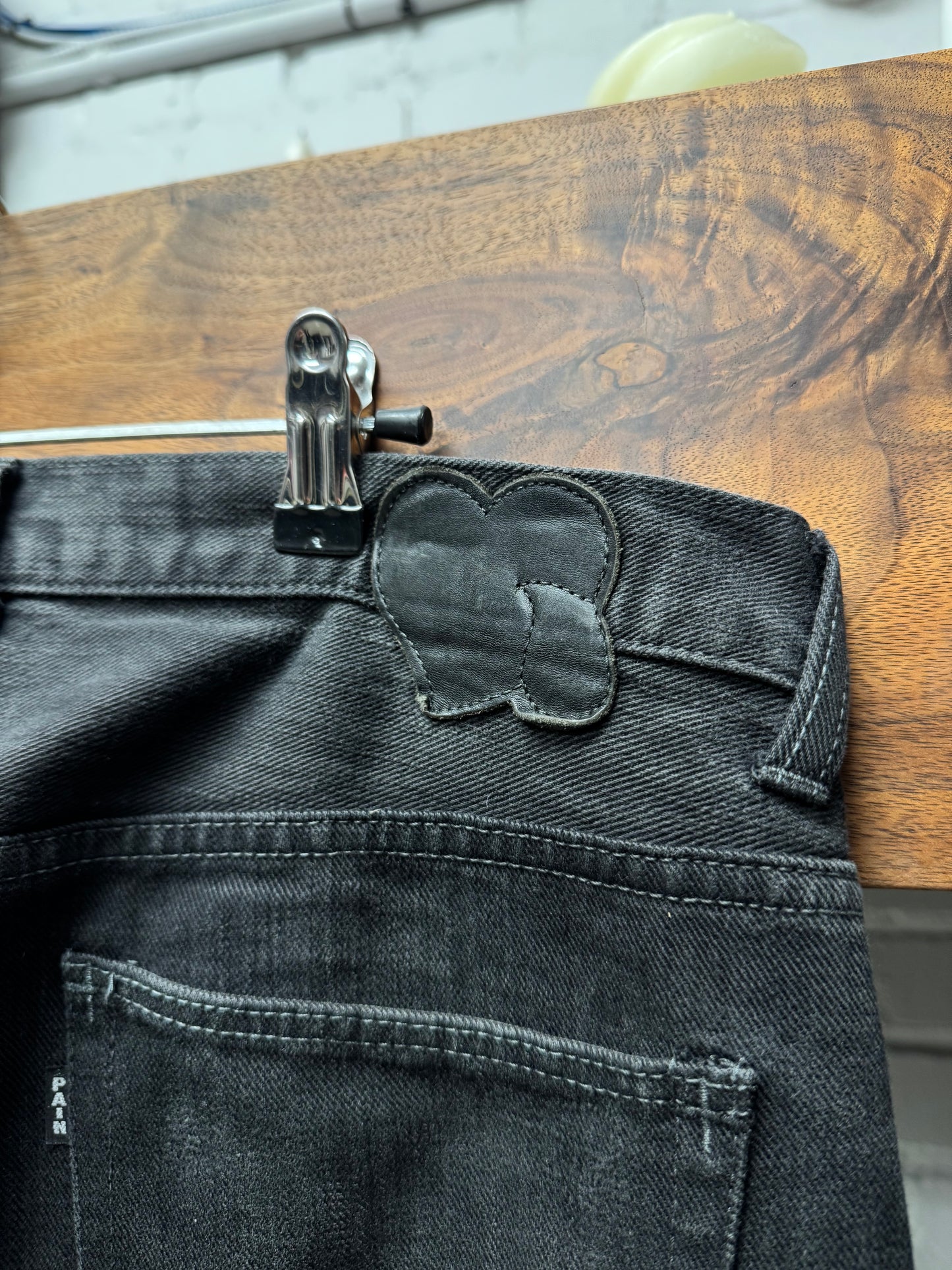 AW2004 Number (N)ine ‘Give Peace a Chance’ Patchwork Denim