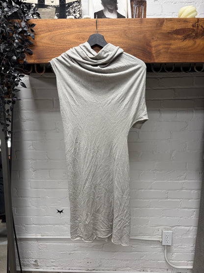 Rick Owens Pearl Grey ‘Shapeless’ Hooded Layering Top