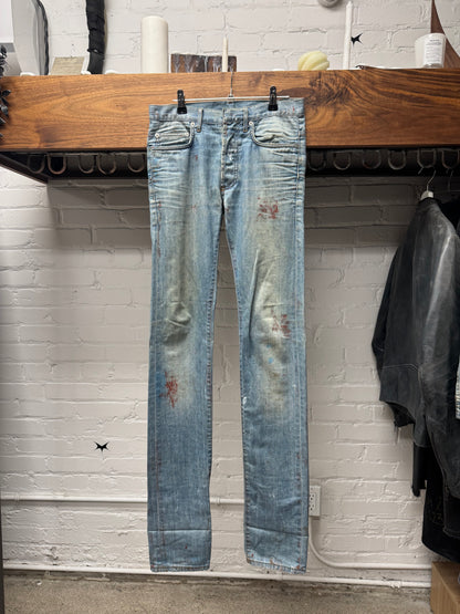 SS2010 Dior Homme ‘Wildcat’ Blood Stain Unaltered Denim