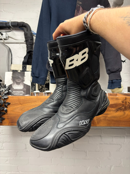 AW2020 Balenciaga ‘Tyrex’ Black Leather Motocross Biker Boots
