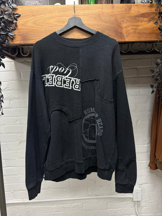 SS2022 Undercover ‘Paper Doll’ Hybrid Sweatshirt Reconstructed Cotton Sweatshirt