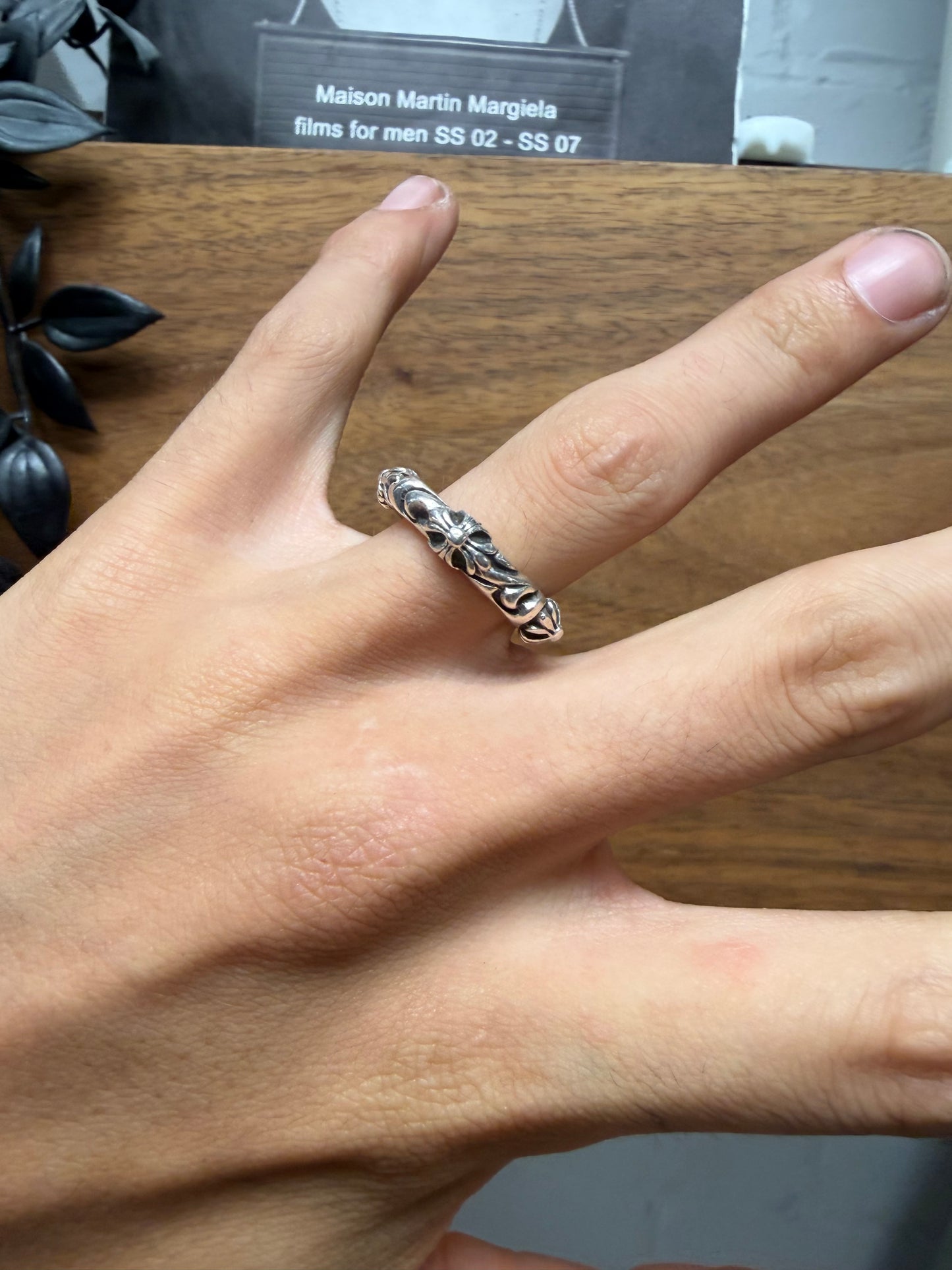 Chrome Hearts ‘SBT’ Cross .925 Silver Ring