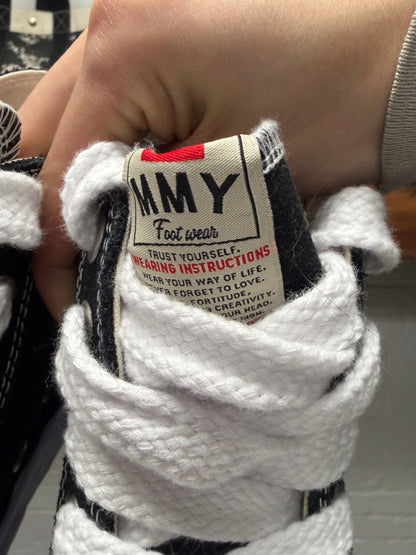 Mihara Yasuhiro ‘Melted Sole’ Black Canvas High Top Sneakers