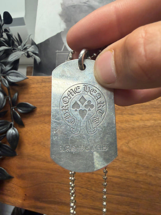 Chrome Hearts ‘Las Vegas’ Store Exclusive ‘Fuck You’ 925 Silver Dogtag Pendant