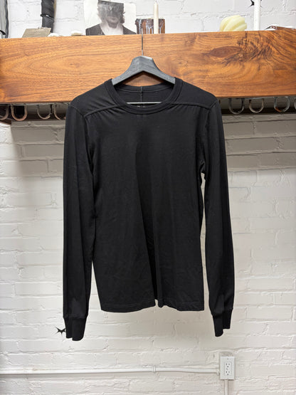 AW2024 Rick Owens ‘Porterville’ Black Long Sleeve Shirt