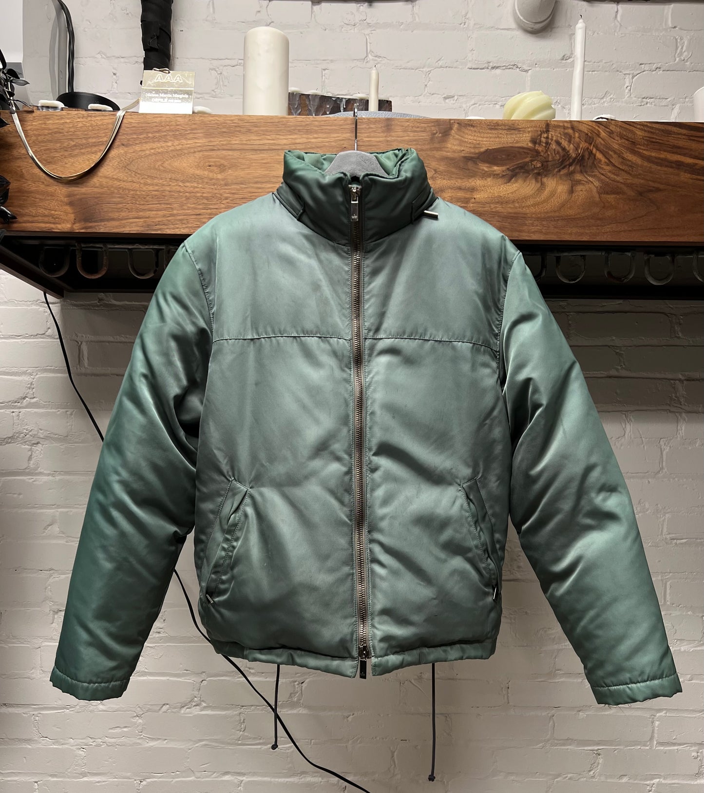 1997 Gucci by Tom Ford ‘Flat Padded’ Teal Blue Puffer Jacket