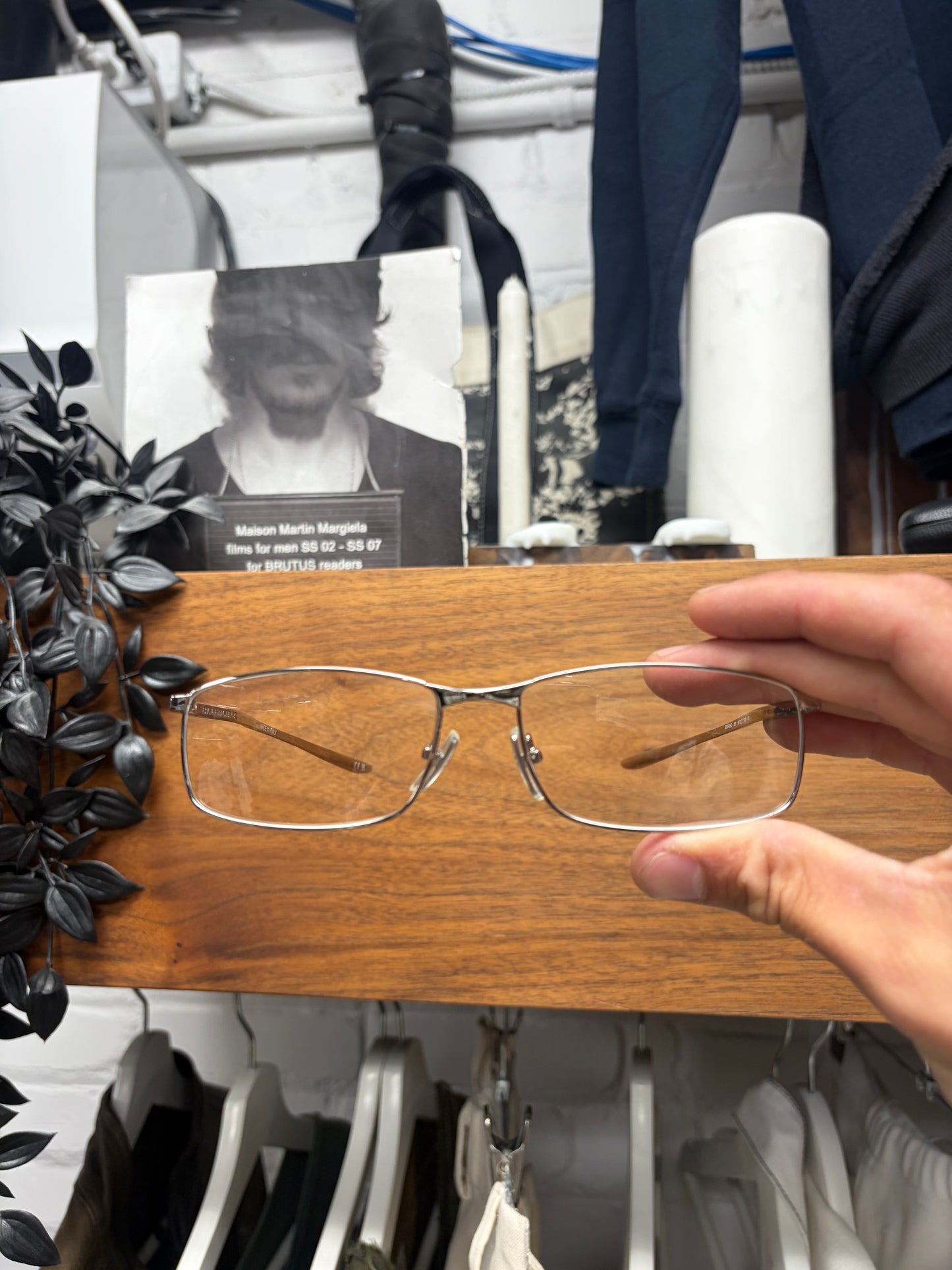 Balenciaga Silver/Clear Lens ‘Everyday’ Optical Frames