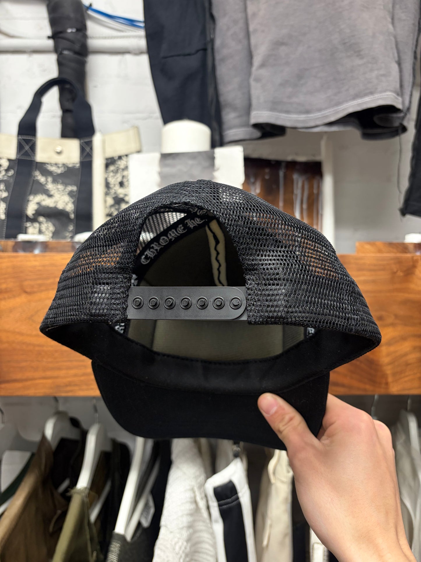 Chrome Hearts ‘Hollywood’ Store Exclusive Black Trucker Hat