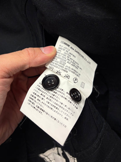 2007 Comme Des Garcons Garcons Black Cropped Length Blazer