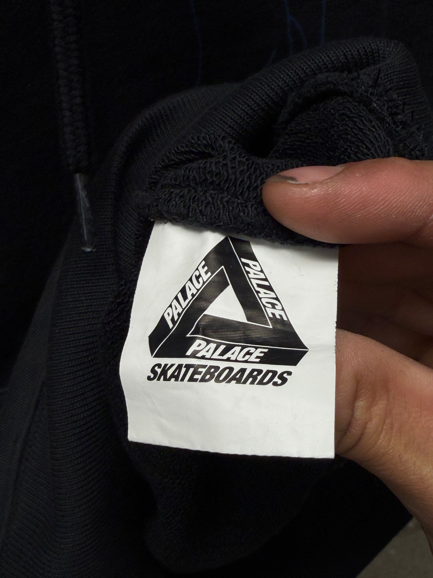 AW2018 Palace ‘Grand Master’ Black/Blue Logo Hoodie