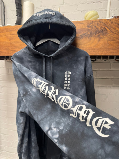 Chrome Hearts Tie Dye ‘Fuck You’ Horseshoe Logo Drawstring Hoodie