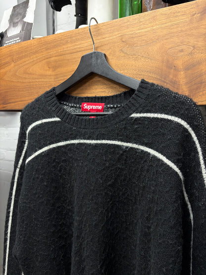 AW2024 Supreme Striped ‘New York’ Black/White Knit Sweater