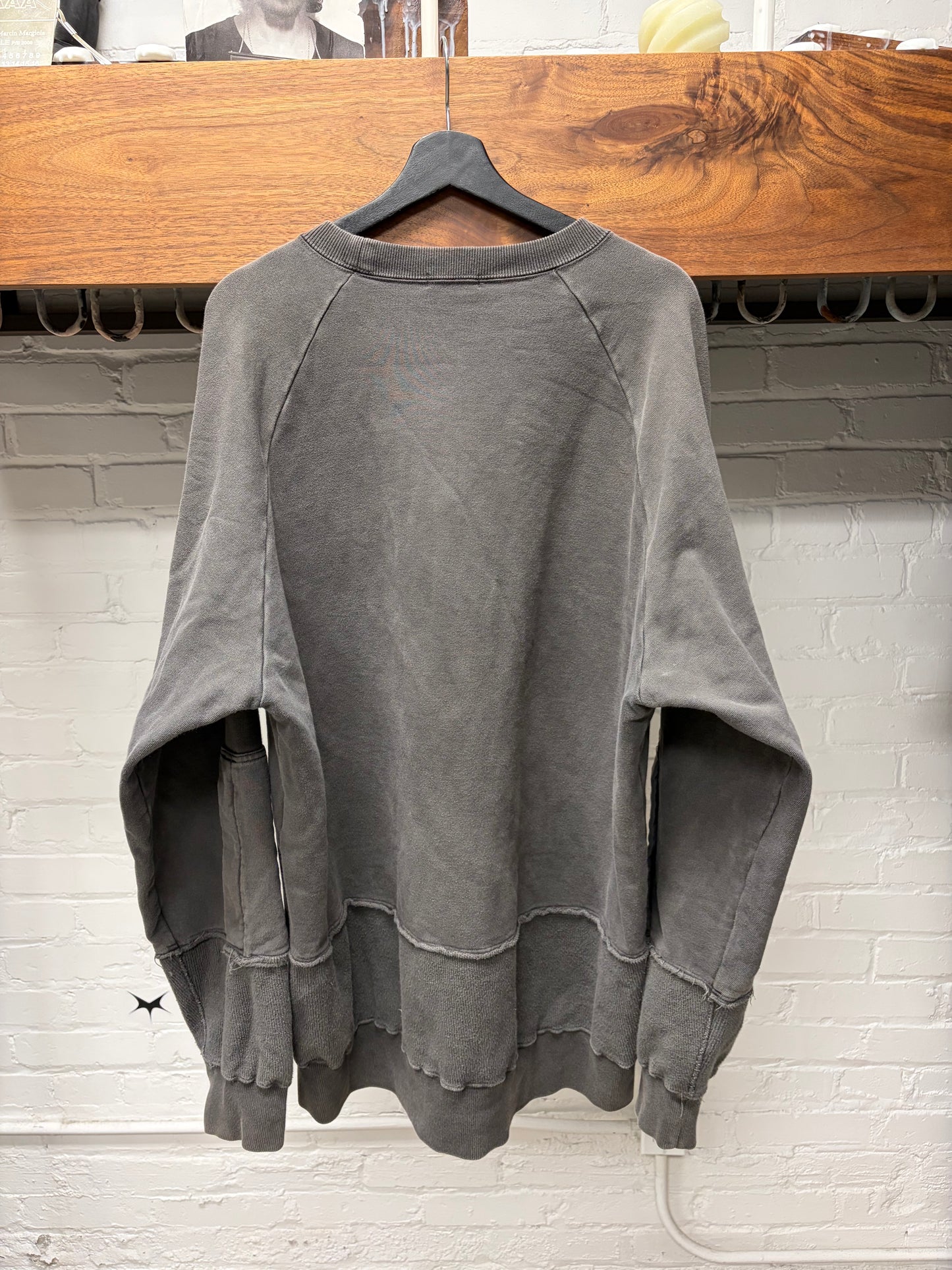 Undercover Washed Grey ‘Raglan Sleeve’ MA-1 Sweatshirt