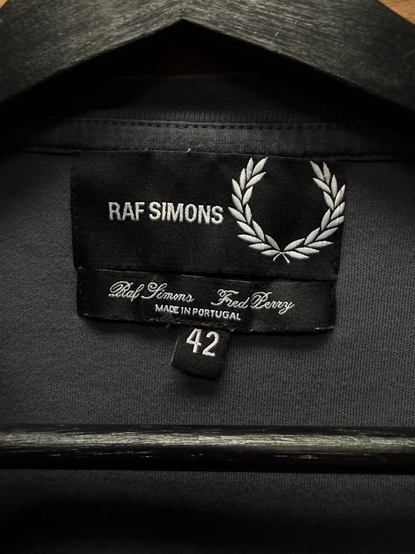 Raf Simon’s x Fred Perry Ribbed Cuff Cotton ‘Patch Logo’ T-Shirt