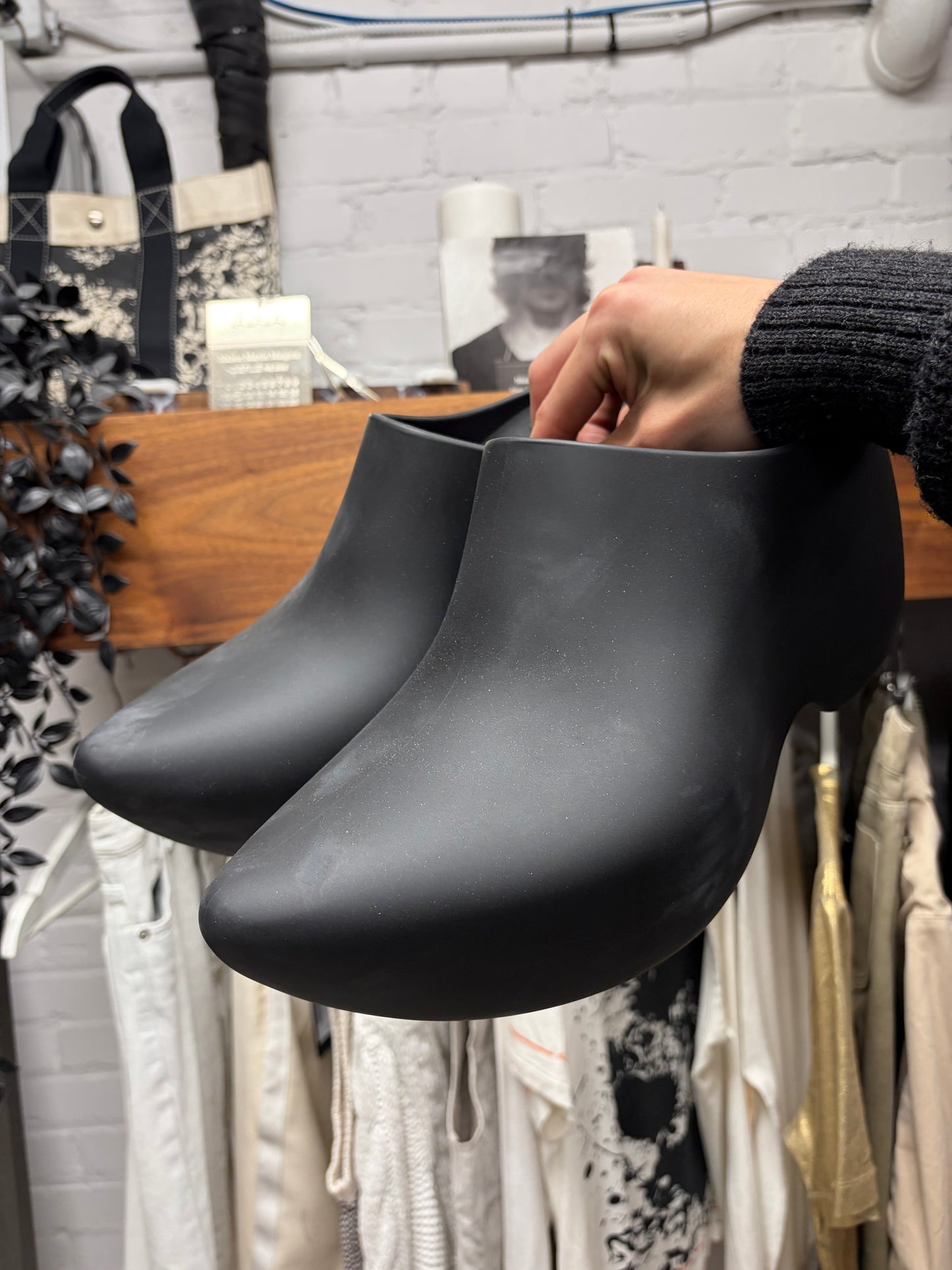 Balenciaga ‘Techoclog’ Black Platform Mules