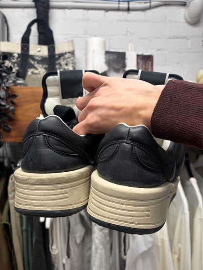 Rick Owens x Converse ‘TurboPWN’ Black Leather Low Top Sneakers