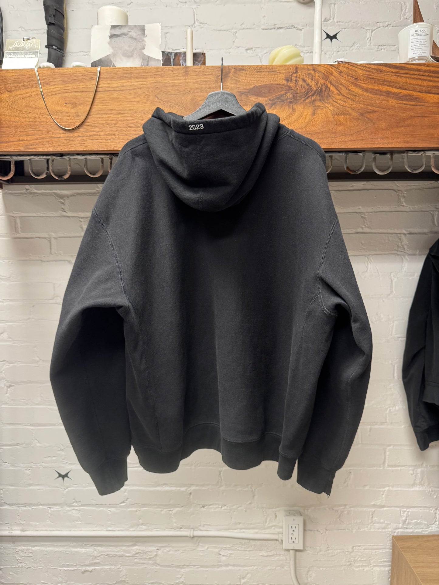 Supreme Black/White Motion Logo’ Pullover Hoodie
