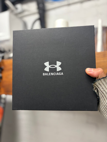 SS2025 Balenciaga x Under Armour ‘Buckle Logo’ Black Leather Belt