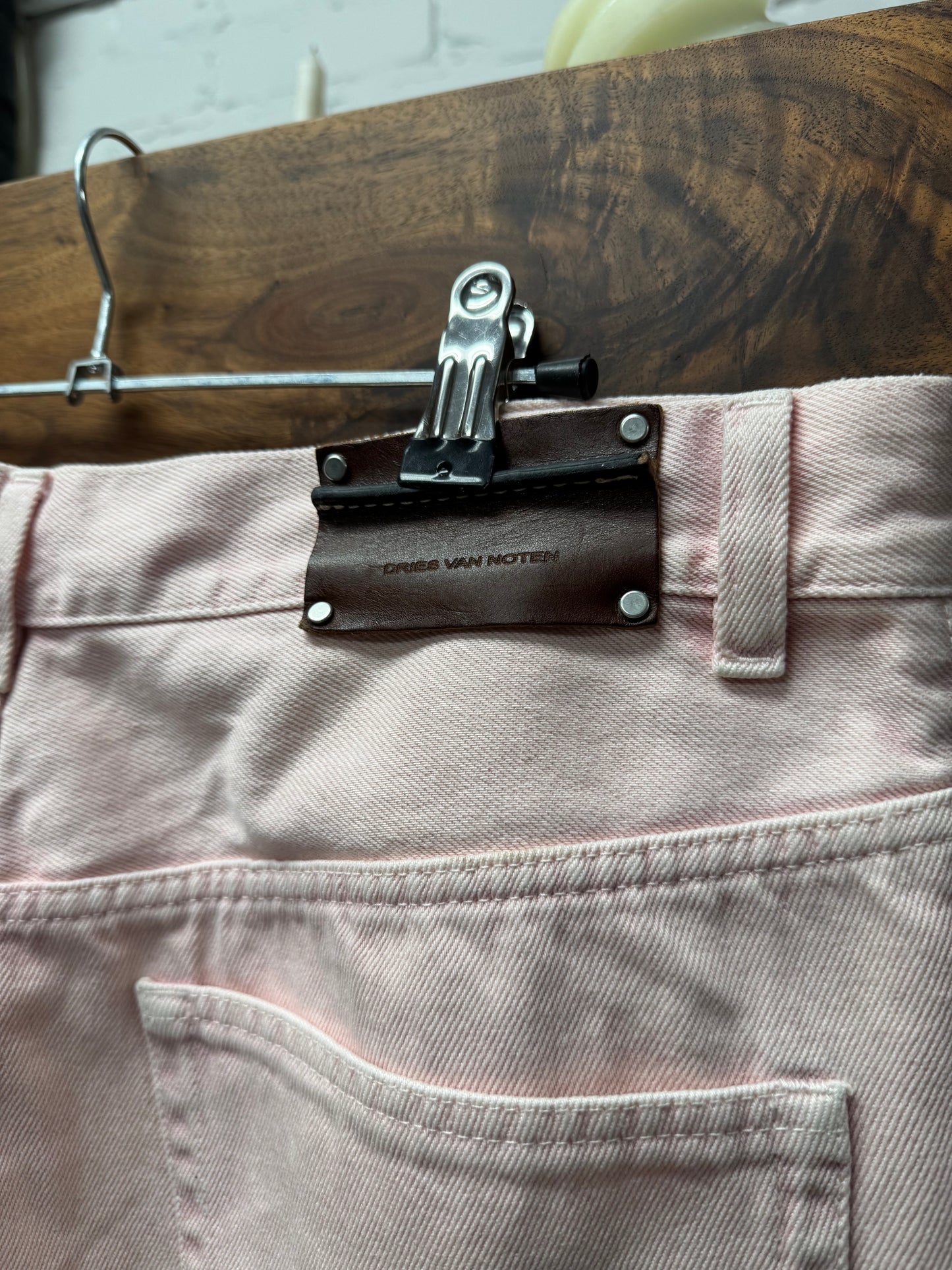 Dries Van Noten ‘Salmon Pink’ Wide Leg Denim