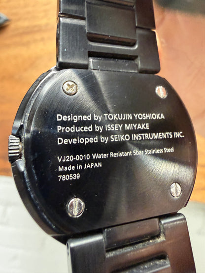 Issey Miyake by Seiko ‘TO’ Black Minimal Watch