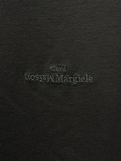 Maison Margiela Embroidered Logo Black Cotton T-Shirt