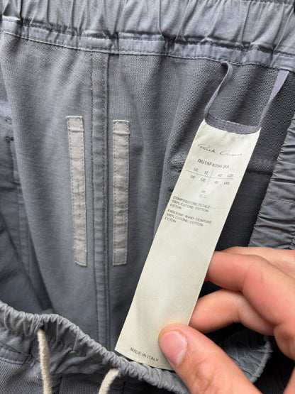 AW2019 Rick Owens ‘Larry’ Blu/Grey Drawstring Cargo Joggers