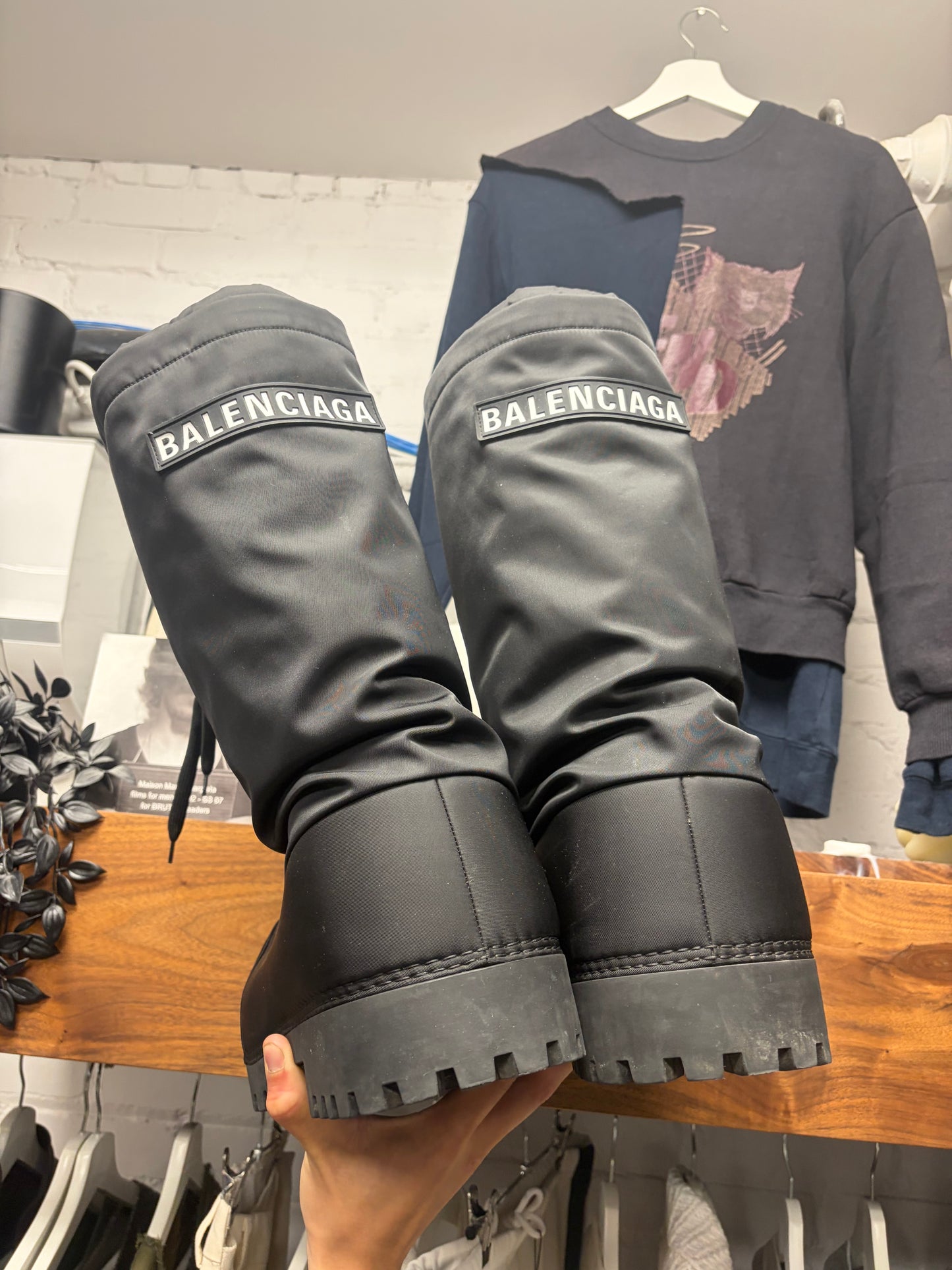 Balenciaga Black ‘Alaska’ High Top Ski Boots
