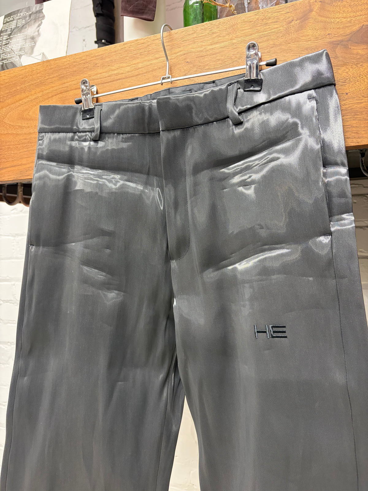 Heliot Emil ‘Liquid Metal’ Silver Pants
