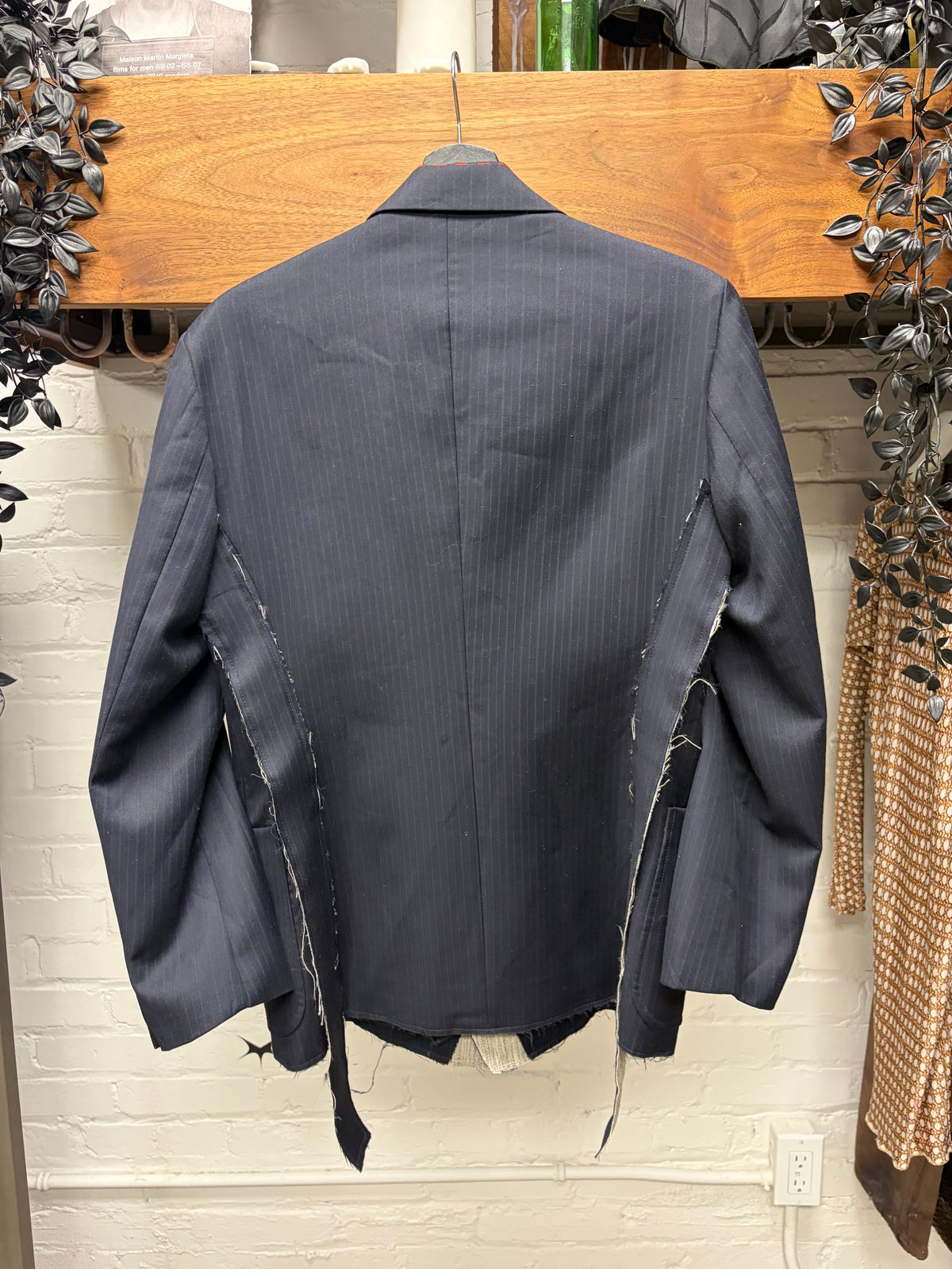 AW2019 Maison Margiela by John Galliano ‘Suiting’ Deconstructed Pinstripe Blazer