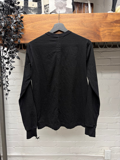 AW2024 Rick Owens ‘Porterville’ Black ‘Level’ Long Sleeve Shirt