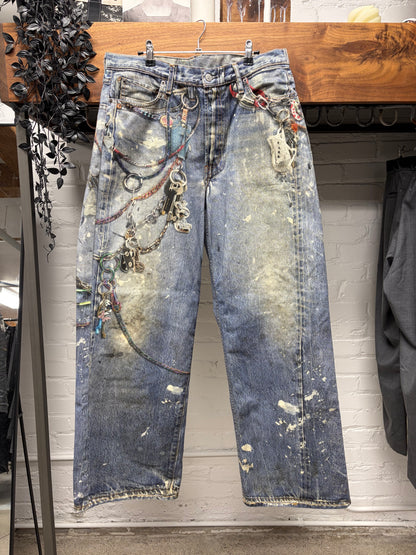 Acne Studios ‘Trompe L’Oeil’ Super Baggy Wide Leg Denim
