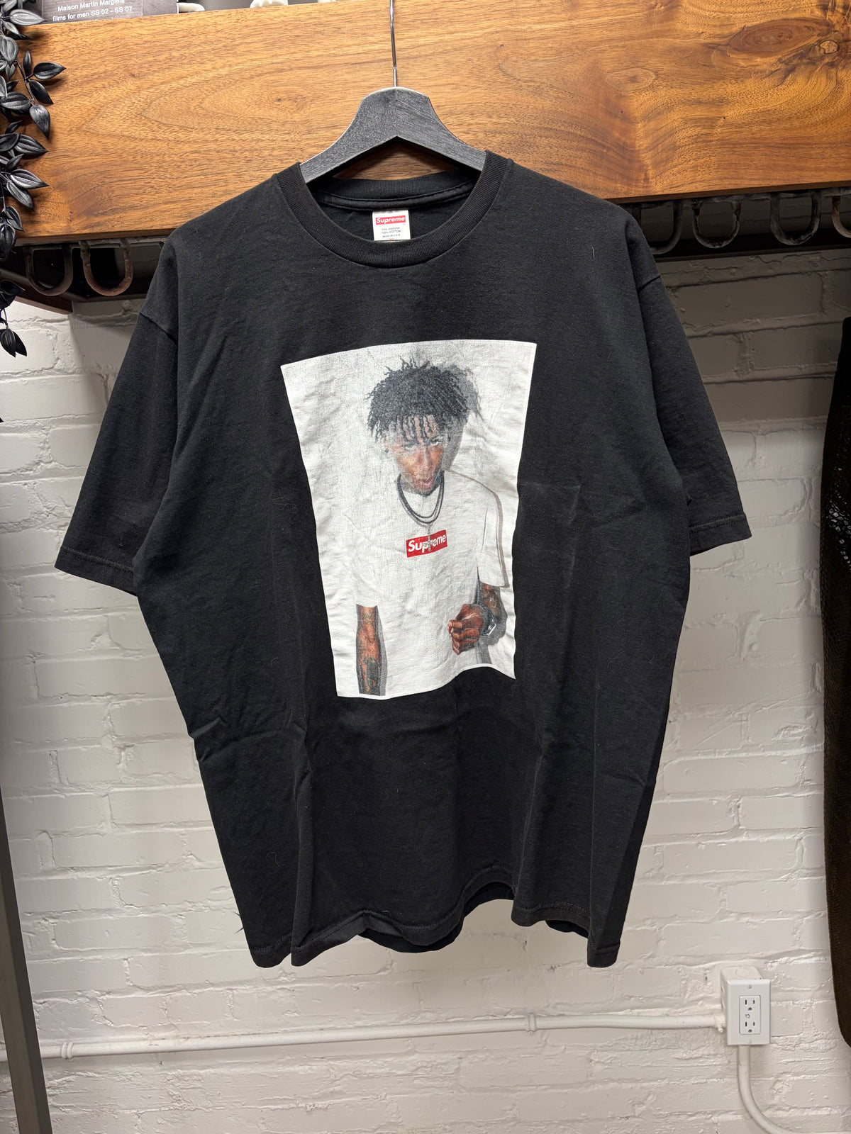 AW2023 Supreme NBA Youngboy Black Photo T-Shirt