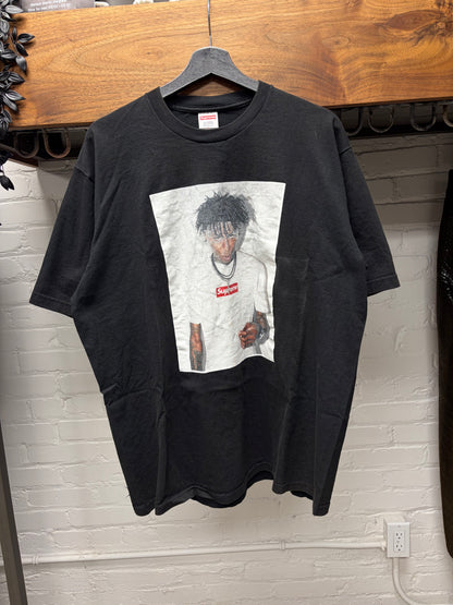 AW2023 Supreme NBA Youngboy Black Photo T-Shirt