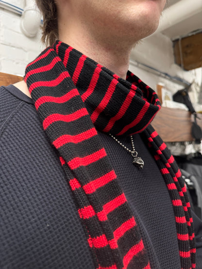 AW2015 Saint Laurent by Hedi Slimane Runway Striped Wool Scarf